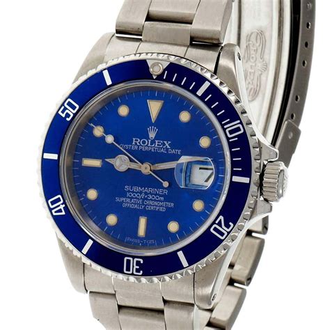 rolex 16610 opinioni|rolex 16610 blue bezel.